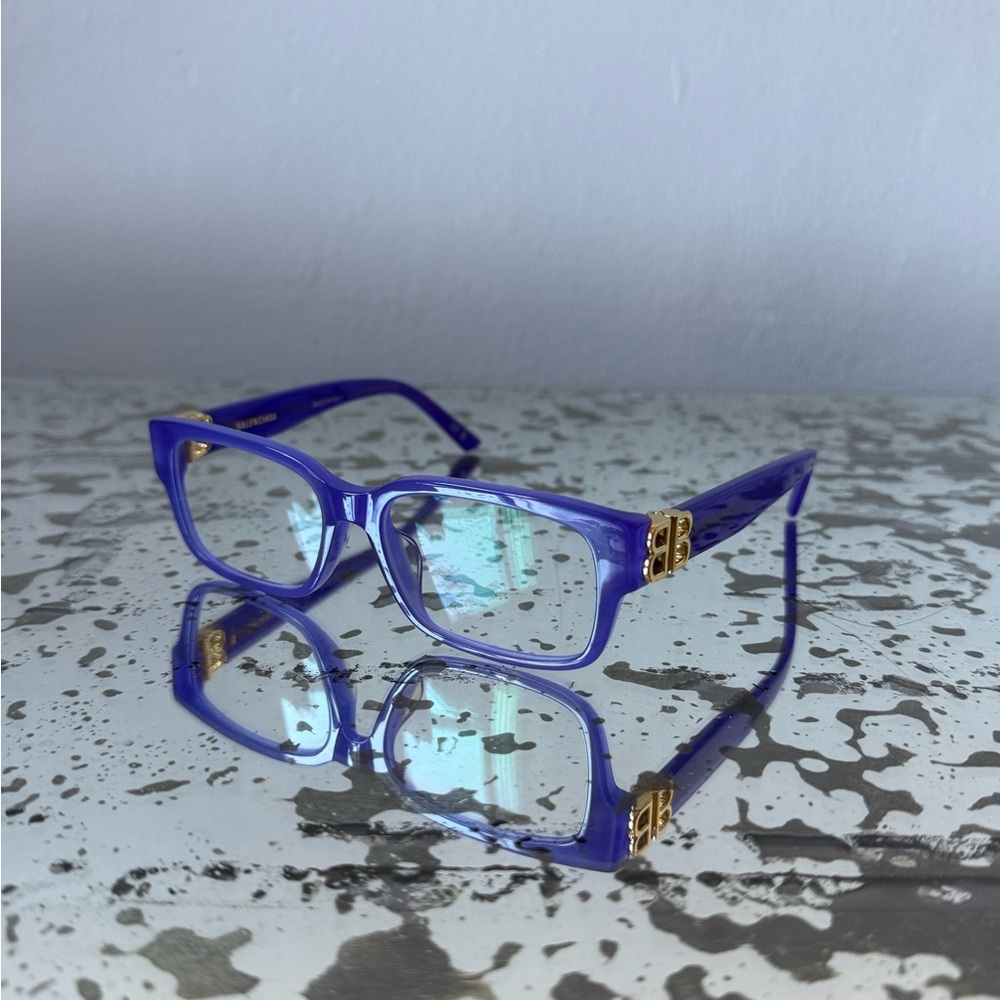 Balenciaga Blue and Gold Women's Glasses